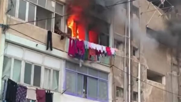 صورة من الحريق في