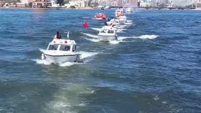 على هامش الاحتفال بعيد الشرطة.. عروض نيلية لشرطة البيئة والمسطحات المائية بحضور القيادات الأمنية وأسر الشهداء