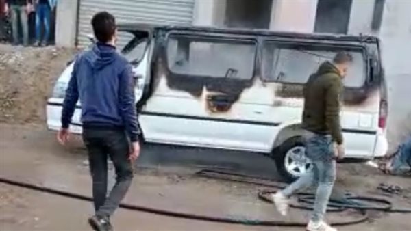 السيارة المحترقة