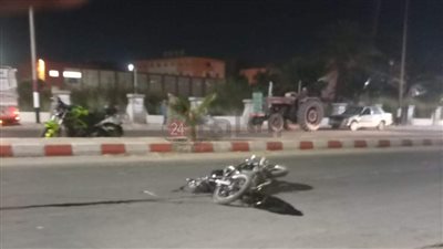 مصرع شاب إثر انقلاب موتوسيكل في قنا