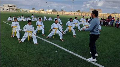 رياضة كفر الشيخ تجري اختبار ترقي أحزمة الكاراتيه