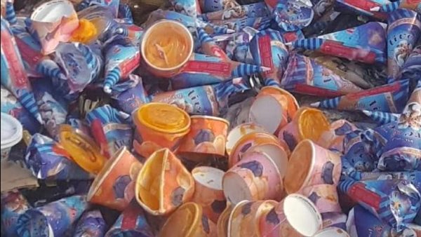 آيس كريم مجهول المصدر