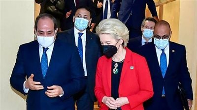 الرئيس السيسي يصل إلى مقر انعقاد الدورة السادسة لقمة الاتحادين الإفريقي والأوروبي