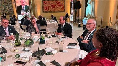 السيسي يحضر حفل العشاء الرسمي للقمة الأوروبية الإفريقية 