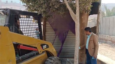 رفع وإزالة 98 حالة إشغال طريق والتحفظ على مواد ومعدات بناء مخالف ببني سويف 