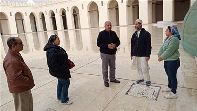 بسبب الأحوال الجوية غير المستقرة.. الآثار تتابع صيانة وترميم جامع الحاكم بأمر الله | صور 