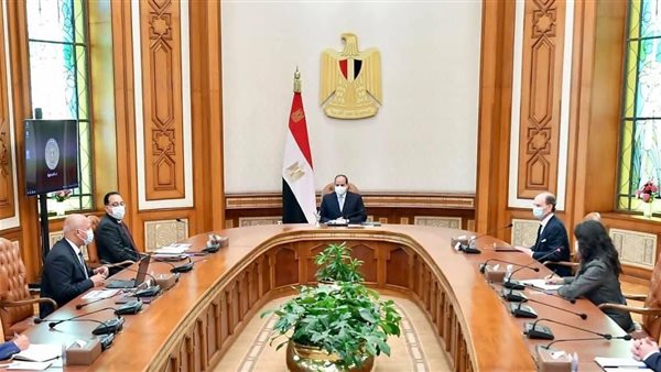 السيسي مع رئيس شركة