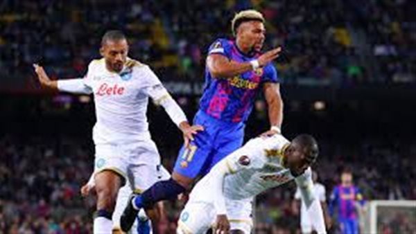 مباراة برشلونة ونابولي