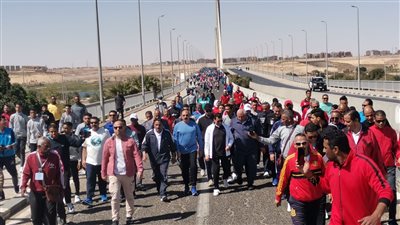 بمشاركة وزير الرياضة.. ختام أولمبياد المحافظات الحدودية بكوبري أسوان المعلق |صور