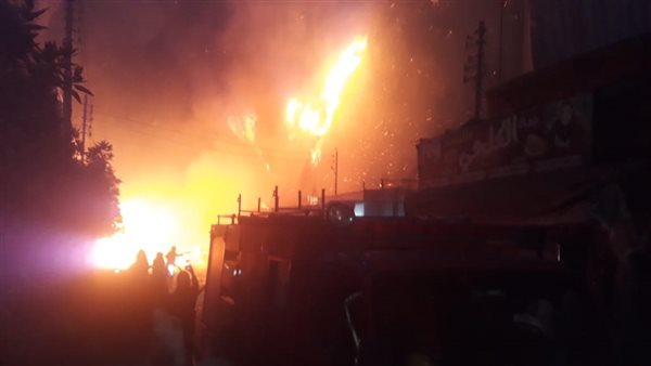 حريق بيمدان كوم امبو