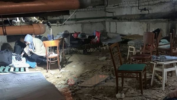 مخبأ بأحد المدن بأوكرانيا