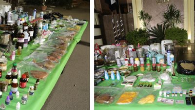 ضبط شحنة حشيش صناعي ومخدر الآيس بـ 13 مليون جنيه داخل شقة في بولاق الدكرور