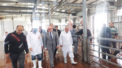 محافظ بورسعيد يتفقد المجزر ويوجه بالارتقاء بمستوى الخدمات المقدمة