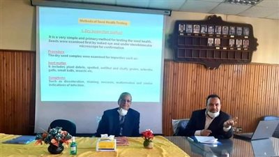 أمراض النباتات يطلق برنامجا تدريبيا بعنوان: الأمراض المحمولة بالبذور الكشف والتشخيص والمكافحة