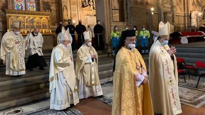 بطريرك الأقباط الكاثوليك يشارك في القداس الختامي لمؤتمر حوض المتوسّط.. حدود سلام بإيطاليا