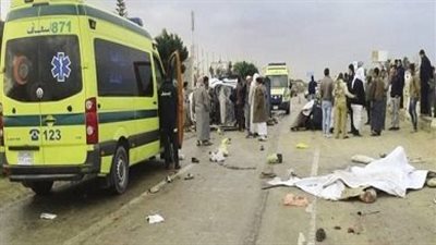 مصرع عامل دهسته إحدى المعدات الثقيله جنوب العريش شمال سيناء 