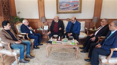 محافظ بورسعيد يستقبل المستشار عمرو مدكور مساعد وزير التموين | صور 