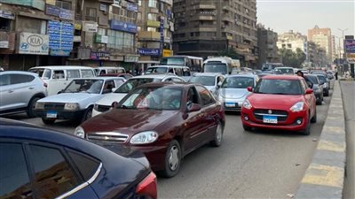 تكدس مروري.. تعرف على الحالة المرورية بشوارع القاهرة والجيزة | صور