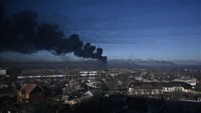 حريق هائل في محطة زابوريجيا النووية في أوكرانيا