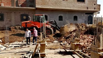 إحباط محاولتي بناء مخالف دون ترخيص في مدينة الأقصر | صور 