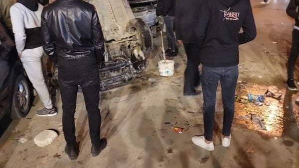 من حادث تصادم السيارات