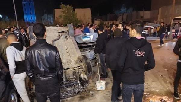 من موقع حادث التصادم