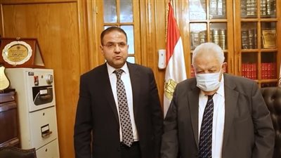  نقيب المحامين يجتمع مع رئيس فرعية غرب طنطا 