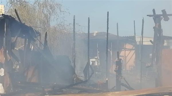 حريق بالمحلات التجارية