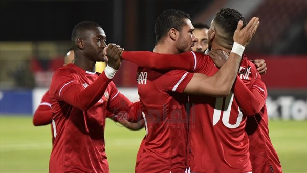 احتفال لاعبي الأهلي