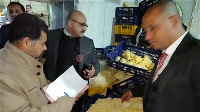 تحرير 34 مخالفة تموينية خلال حملة بمركز مطاي في المنيا