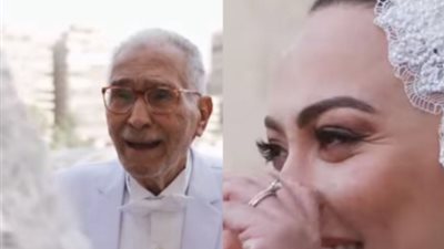 من فرحته رقص بالعصاية.. كواليس حضور عبد الرحمن أبو زهرة حفل زفاف حفيدته