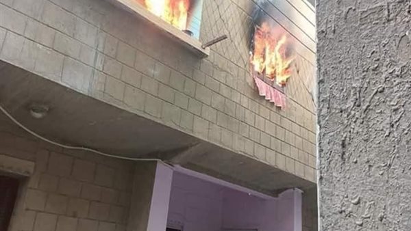 جانب من الحريق