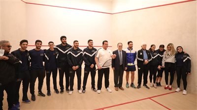 وزير التعليم العالي يفتتح فعاليات نهائي بطولة الجامعات المصرية للإسكواش