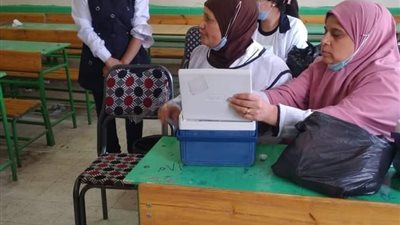 بدء تطعيم الطلاب ضد فيروس كورونا بمدارس إدارة طما التعليمية بسوهاج