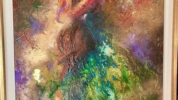 إحدى اللوحات المشاركة