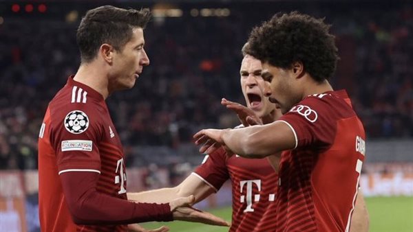 احتفال لاعبي بايرن