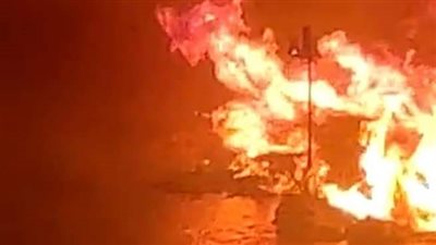 4 مشاهد ترصد الحريق الهائل بمحمية سالوجا وغزال بأسوان