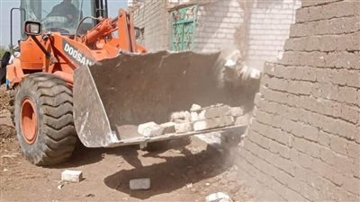 إزالة 106 حالة تعدٍ على الأراضي الزراعية وأملاك الدولة في المنيا