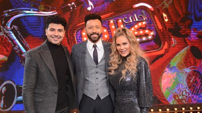 اليوم.. نيكول سابا ومحمد أنور ضيفا أحمد فهمي في أحلى كلام | صور