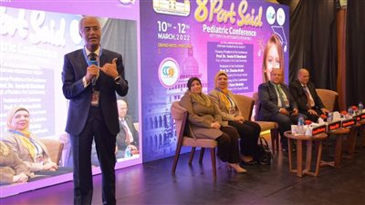 رئيس جامعة بورسعيد يفتتح فاعليات المؤتمر الثامن لطب الأطفال | صور