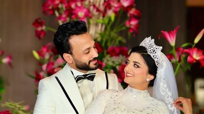 الصور الأولى من حفل زفاف البلوجر أحلام عادل ومصمم الأزياء أحمد العجمي