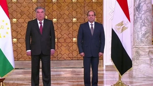 السيسي ونظيره الطاجيكستاني