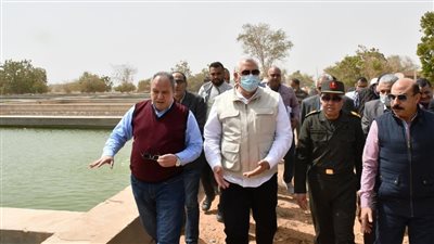 وزير الزراعة ومحافظ أسوان يتفقدان المفرخات السمكية بجرف حسين وصحاري