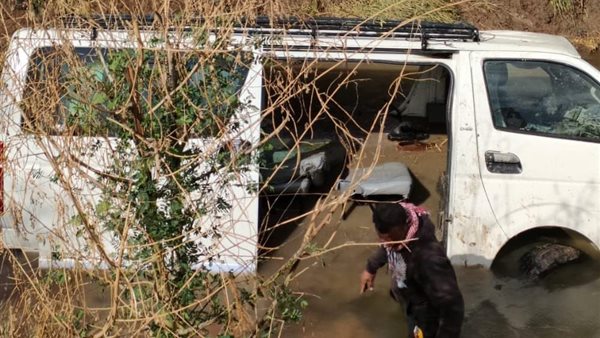 انقلاب سيارة بترعة