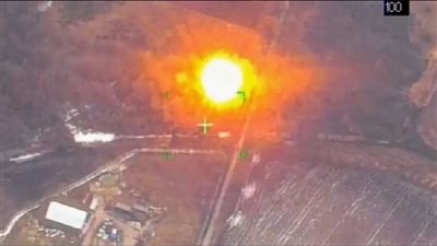 ضربة روسية لمركز قيادة أوكراني.. وتوثيق الإصابة المدمرة | فيديو