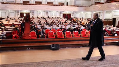 معهد إعداد القادة يعقد محاضرة بعنوان التسامح ونبذ العنف في جامعة بني سويف 