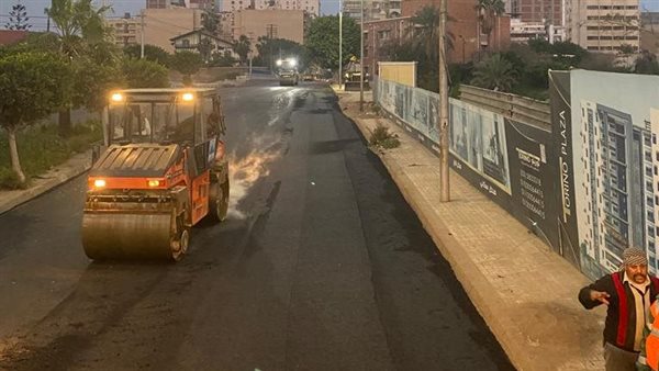 رصف الطرق فى الإسكندرية
