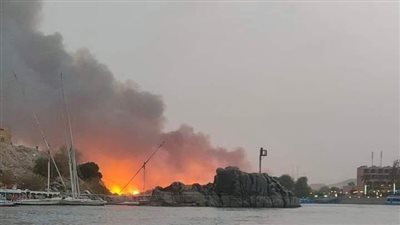 اندلاع حريق محدود بزراعات الهيش بأحد الفنادق المشهورة بأسوان 