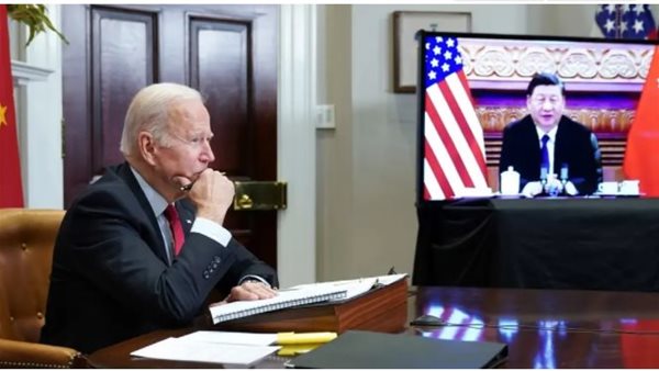 بايدن يبحث مع نظيره