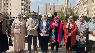 جامعة الزقازيق تجري عملية تجريبية للإخلاء في حالة الطوارئ بالمبنى الإداري للجامعة 